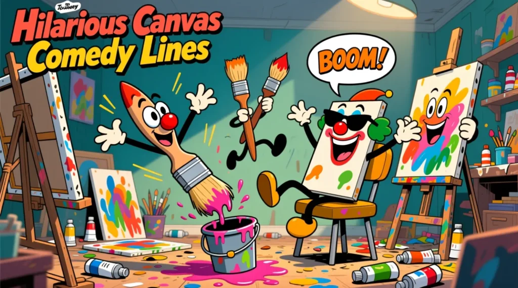 Hilarious Canvas Comedy Lines