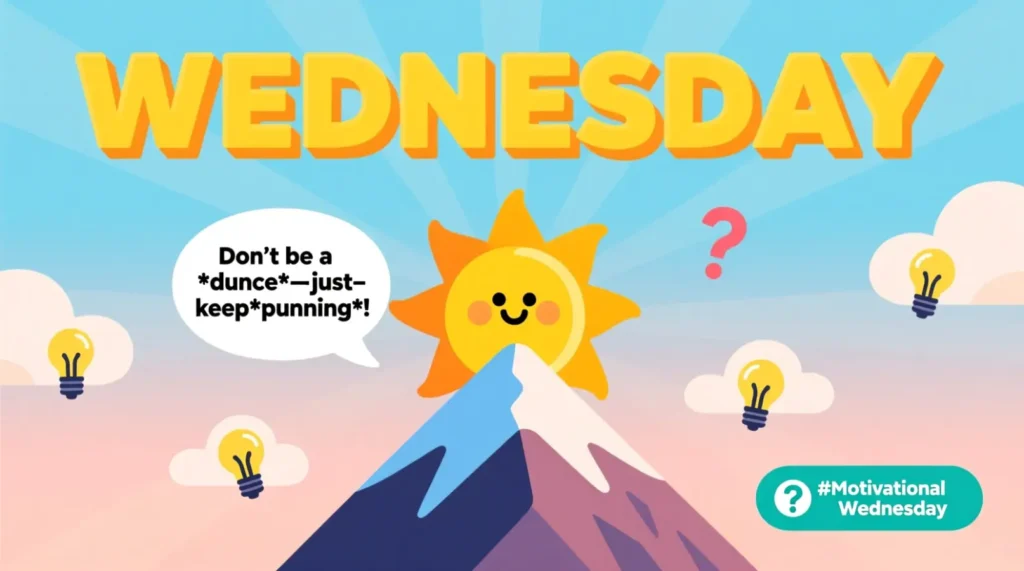Motivational Wednesday Puns