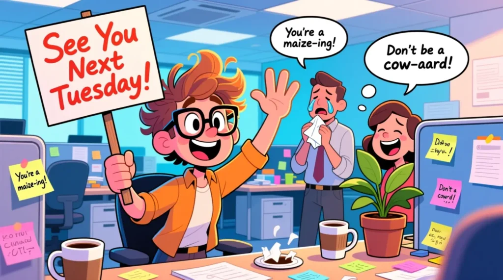 Hilarious Coworker Goodbye Puns