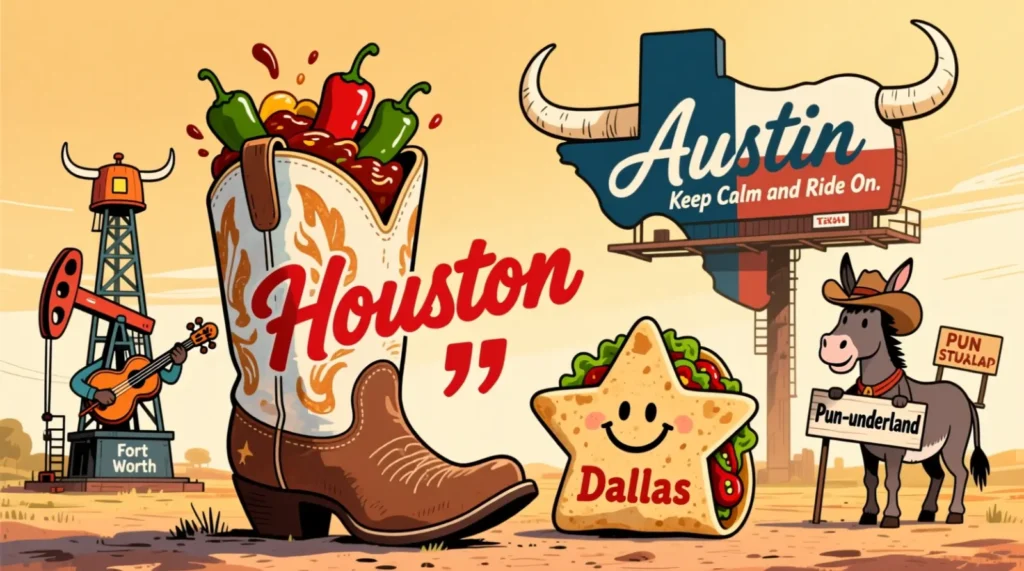 Texas Cities And Culture Puns