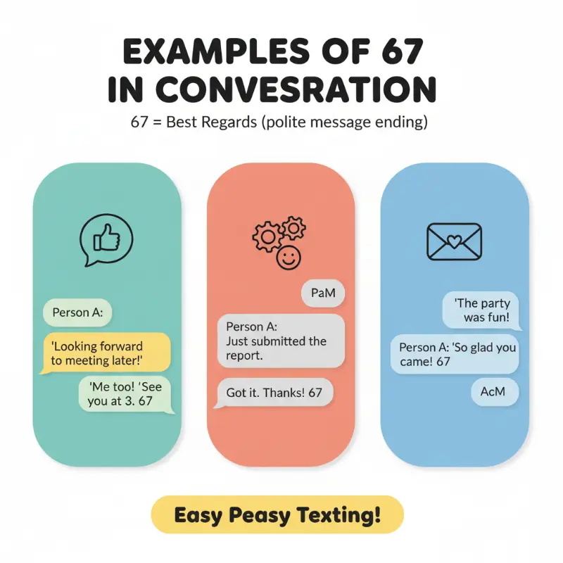 Examples of 67 in Conversation