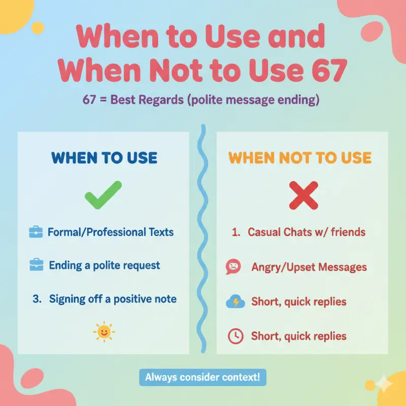 When to Use and When Not to Use 67