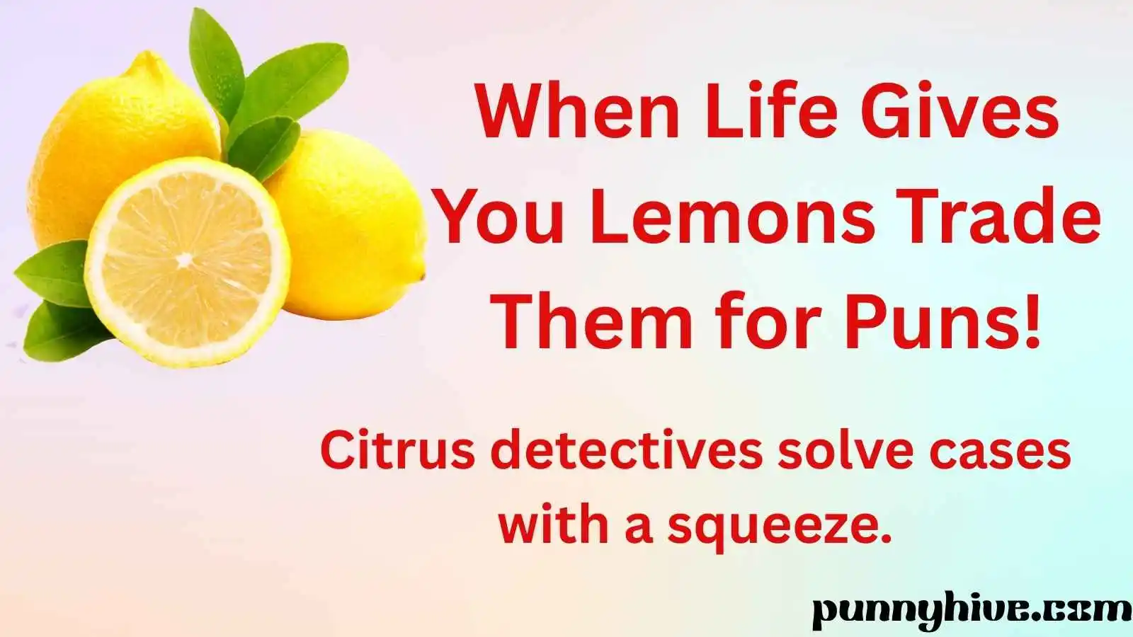 When Life Gives You Lemons Trade Them for Puns!