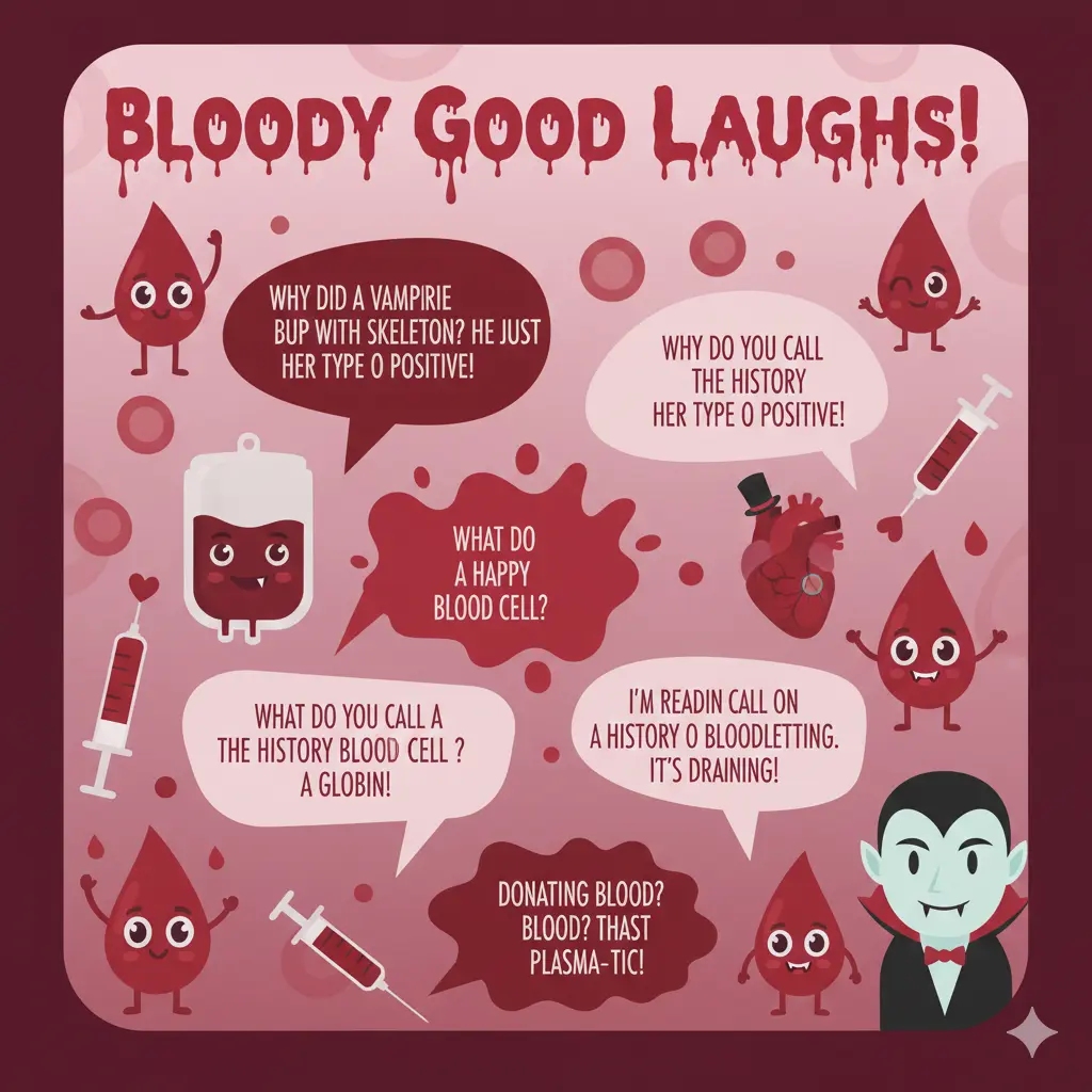 Bloody Good Laughs Blood Puns & Jokes